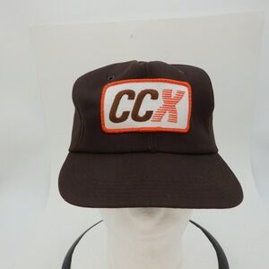 CCX Insulated Foam Logo Brown Baseball Cap Hat Men Adjustable Snapback